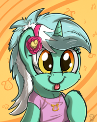 Size: 2629x3314 | Tagged: safe, artist:pirill, character:lyra heartstrings, species:pony, blep, chest fluff, clothing, cute, equestria girls outfit, female, looking at you, smiling, solo, tongue out