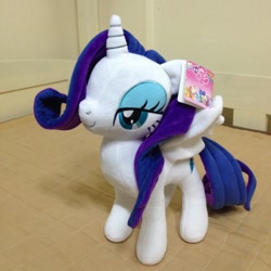 Size: 1200x1200 | Tagged: safe, artist:onlyfactory, character:rarity, species:alicorn, species:pony, bootleg, irl, photo, plushie, race swap, raricorn