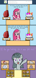 Size: 800x1703 | Tagged: safe, artist:frankier77, character:marble pie, character:pinkamena diane pie, character:pinkie pie, ask pinkamena diane pie, ask, comic, rock, style emulation, tumblr