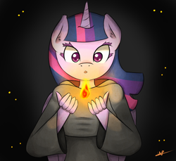 Size: 1200x1100 | Tagged: safe, artist:wolfy-pony, character:twilight sparkle, character:twilight sparkle (alicorn), species:alicorn, species:anthro, crossover, dark souls, female, fire, solo