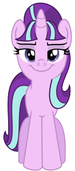 Size: 1661x3778 | Tagged: safe, artist:partylikeanartist, character:starlight glimmer, species:pony, species:unicorn, episode:the cutie map, g4, my little pony: friendship is magic, season 5, antagonist, female, front view, looking at you, mare, s5 starlight, simple background, smug, smug smile, smuglight glimmer, solo, transparent background, vector