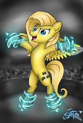 Size: 2500x3700 | Tagged: safe, artist:setharu, oc, oc only, oc:psychoshy, species:pegasus, species:pony, fallout equestria, fallout equestria: project horizons, fallout, female, power hoof, solo