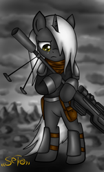 Size: 1132x1878 | Tagged: safe, artist:setharu, oc, oc only, oc:psalm, fallout equestria, fallout equestria: project horizons, fallout, female, solo