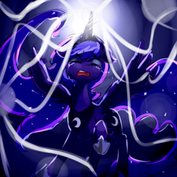 Size: 1000x1000 | Tagged: safe, artist:luciferamon, character:princess luna, episode:do princesses dream of magic sheep?, crying, female, floppy ears, solo