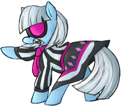 Size: 500x439 | Tagged: safe, artist:ghost, character:photo finish, species:earth pony, species:pony, clothing, dress, female, glasses, mare, simple background, solo, white background