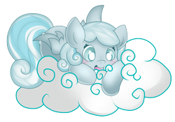 Size: 1240x869 | Tagged: safe, artist:starlightlore, oc, oc only, oc:snowdrop, species:pegasus, species:pony, cloud, cute, heart eyes, simple background, snowbetes, solo, transparent background, wingding eyes