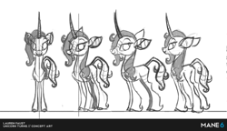 Size: 620x357 | Tagged: safe, artist:lauren faust, community related, character:oleander, species:classical unicorn, species:pony, species:unicorn, them's fightin' herds, cloven hooves, curved horn, leonine tail