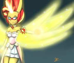 Size: 2460x2092 | Tagged: safe, artist:wolfy-pony, character:daydream shimmer, character:sunset shimmer, equestria girls:friendship games, g4, my little pony: equestria girls, my little pony:equestria girls, armpits, daydream shimmer, female, solo