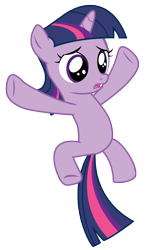 Size: 2967x5079 | Tagged: safe, artist:kooner-cz, character:twilight sparkle, episode:the cutie mark chronicles, g4, my little pony: friendship is magic, female, filly, filly twilight sparkle, jumping, simple background, solo, transparent background, vector, younger