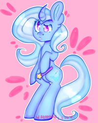 Size: 2336x2916 | Tagged: safe, artist:bunxl, character:trixie, species:pony, species:unicorn, dexterous hooves, female, mare, solo, wand