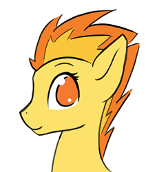 Size: 700x766 | Tagged: safe, artist:pony-butt-express, character:spitfire, cutefire, female, looking at you, solo