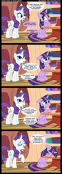 Size: 986x2726 | Tagged: safe, artist:veggie55, character:rarity, character:twilight sparkle, comic, hilarious in hindsight