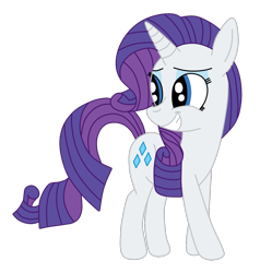 Size: 1184x1244 | Tagged: safe, artist:squipycheetah, character:rarity, species:pony, species:unicorn, eyeshadow, female, looking back, simple background, smiling, solo, teeth, transparent background, vector