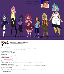 Size: 1900x2200 | Tagged: safe, artist:ross irving, character:applejack, character:fluttershy, character:pinkie pie, character:princess celestia, character:rainbow dash, character:rarity, character:twilight sparkle, species:human, humanized, mane six, ryu