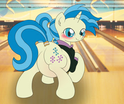 Size: 2000x1682 | Tagged: safe, artist:seenty, character:allie way, belly, bowling, pregnant, solo