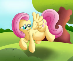 Size: 2000x1658 | Tagged: safe, artist:seenty, character:fluttershy, belly, female, floating, pregnant, solo