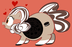 Size: 949x626 | Tagged: safe, artist:ross irving, fat, heart, impossibly large butt, oreo, ponified