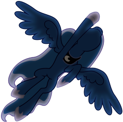 Size: 6043x5990 | Tagged: safe, artist:j5a4, character:princess luna, absurd resolution, female, flying, from below, perspective, simple background, solo, transparent background, vector