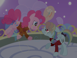 Size: 2592x1936 | Tagged: safe, artist:squipycheetah, character:pinkie pie, character:rainbow dash, species:pony, ship:pinkiedash, abbé faria, alternate color palette, alternate hair color, alternate hairstyle, alternate universe, balcony, balloon, bow tie, canterlot, clothing, cloud, crossover, crying, cute, edmond dantes, fading, female, floating, floppy ears, folded wings, freedom, friendshipping, ghost, ghost pony, hair tie, happy, hill, implied death, lesbian, looking down, looking up, mare, moon, mountain, night, night sky, pinkie faria, prison outfit, rainbow dantes, raised hoof, reaching, reaching out, shipping, short tail, sisters, smiling, spirit, stars, suit, tail bow, teary eyes, the count of monte cristo, the count of monte rainbow, vector