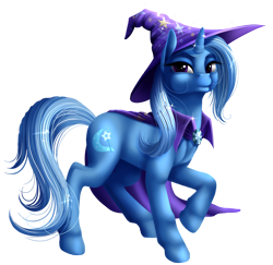 Size: 1400x1360 | Tagged: safe, artist:kittehkatbar, character:trixie, species:pony, species:unicorn, female, mare, simple background, solo, transparent background