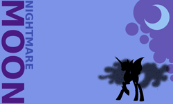 Size: 1800x1080 | Tagged: safe, artist:moongazeponies, artist:walkcow, character:nightmare moon, character:princess luna, cutie mark, female, minimalist, simple background, solo, vector, wallpaper