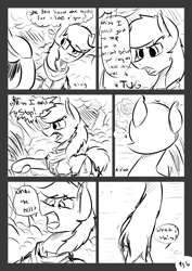 Size: 2481x3503 | Tagged: safe, artist:xxmarkingxx, oc, oc only, oc:flickering light, species:pony, comic:a midnight stroll, comic, cottontail woods, creepy, female, forest, horror, lake, mare, night, scary