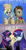Size: 800x1560 | Tagged: safe, artist:saturnspace, character:derpy hooves, character:doctor whooves, character:rarity, character:time turner, character:twilight sparkle, species:earth pony, species:pegasus, species:pony, species:unicorn, ship:doctorderpy, g4, beatnik rarity, beret, clothing, female, hat, male, mare, photoshop, shipping, stallion, straight