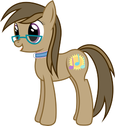 Size: 2951x3230 | Tagged: safe, artist:joey, oc, oc only, oc:dawnsong, species:earth pony, species:pony, derpibooru community collaboration, 2017 community collab, collar, female, glasses, mare, simple background, solo, transparent background
