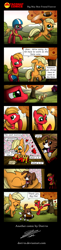 Size: 1227x5029 | Tagged: safe, artist:dori-to, character:applejack, character:big mcintosh, character:winona, species:earth pony, species:pony, american football, colt, comic, cute, filly, heartwarming, male, puppy, stallion
