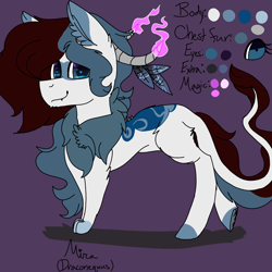 Size: 2560x2560 | Tagged: safe, artist:brokensilence, oc, oc only, oc:mira songheart, species:draconequus, chest fluff, cute, draconequified, feather, heart eyes, horns, paws, reference sheet, solo, species swap, wingding eyes