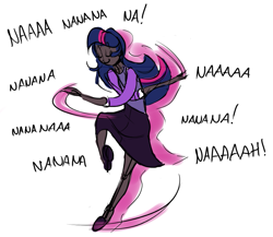 Size: 815x707 | Tagged: safe, artist:ross irving, character:twilight sparkle, dancing, humanized