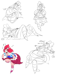 Size: 1079x1432 | Tagged: safe, artist:ross irving, character:pinkie pie, gala dress, humanized, sketch