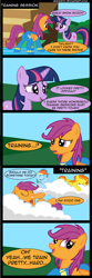 Size: 1153x3493 | Tagged: safe, artist:veggie55, character:rainbow dash, character:scootaloo, character:spitfire, character:twilight sparkle, species:pegasus, species:pony, clothing, comic, older, older scootaloo, uniform, wonderbolt scootaloo, wonderbolts, wonderbolts uniform