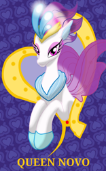 Size: 1200x1920 | Tagged: safe, artist:theroyalprincesses, character:queen novo, species:seapony (g4), my little pony: the movie (2017), female, looking at you, solo