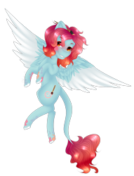 Size: 2000x2619 | Tagged: safe, artist:mauuwde, oc, oc only, species:pegasus, species:pony, colored wings, female, high res, leonine tail, mare, multicolored wings, simple background, solo, transparent background