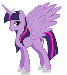 Size: 705x798 | Tagged: safe, artist:dlazerous, artist:misterlolrus, artist:moongazeponies, edit, character:twilight sparkle, character:twilight sparkle (alicorn), species:alicorn, species:pony, female, hilarious in hindsight, mare, simple background, solo, spread wings, transparent background, ultimate twilight, vector, vector edit, wings