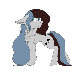Size: 2560x2560 | Tagged: safe, artist:brokensilence, oc, oc only, oc:mira songheart, species:pony, >:c, big ears, chest fluff, discorded, ear fluff, frown, jaw fluff, leg fluff, looking at you, neck fluff, shoulder fluff, simple background, solo, transparent background