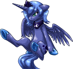 Size: 762x718 | Tagged: safe, artist:fizzy-dog, character:princess luna, species:alicorn, species:pony, g4, angry, female, mare, photoshop, s1 luna, simple background, sitting, solo, transparent background, underhoof
