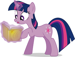 Size: 7858x6007 | Tagged: safe, artist:j5a4, character:twilight sparkle, species:pony, species:unicorn, absurd resolution, book, female, glowing horn, magic, reading, simple background, solo, telekinesis, transparent background