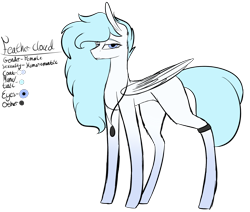 Size: 1762x1493 | Tagged: safe, artist:sweetmelon556, oc, oc only, oc:feather cloud, species:pegasus, species:pony, female, mare, reference sheet, simple background, solo, transparent background