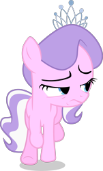 Size: 2161x3573 | Tagged: safe, artist:tomfraggle, character:diamond tiara, species:earth pony, species:pony, episode:crusaders of the lost mark, g4, my little pony: friendship is magic, female, filly, light of your cutie mark, running, simple background, solo, tiara, transparent background, vector