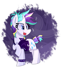 Size: 815x950 | Tagged: safe, artist:lynchristina, character:rarity, species:pony, species:unicorn, episode:it isn't the mane thing about you, g4, my little pony: friendship is magic, alternate hairstyle, curved horn, cute, female, punk, punkity, raribetes, raspberry, simple background, solo, tail wrap, tongue out, transparent background