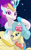 Size: 1200x1920 | Tagged: safe, artist:theroyalprincesses, character:princess skystar, character:queen novo, species:seapony (g4), g4, my little pony: the movie (2017), angler seapony, bioluminescent, female, glow, like mother like daughter, looking at you, mother and daughter, smiling