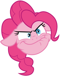 Size: 3452x4351 | Tagged: safe, artist:amarthgul, character:pinkie pie, species:pony, episode:secrets and pies, g4, my little pony: friendship is magic, faec, female, floppy ears, high res, simple background, solo, transparent background, vector