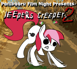 Size: 1000x900 | Tagged: safe, artist:daisyhead, oc, oc only, oc:flicker, species:pony, female, jeepers creepers, jeepers creepers 2, mare, ponibooru film night, solo