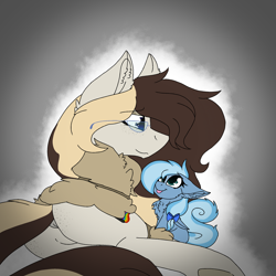 Size: 2560x2560 | Tagged: safe, artist:brokensilence, oc, oc only, oc:misty serenity, oc:snowdust, bomber jacket, butt freckles, chest fluff, clothing, cute, female, filly, fluffy, freckles, glasses, jacket, lying down, mother and daughter, plot, prone, sitting, tongue out, underhoof