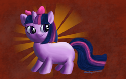 Size: 1024x640 | Tagged: safe, artist:deathpwny, character:twilight sparkle, female, filly, solo