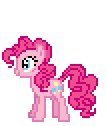 Size: 106x126 | Tagged: safe, artist:deathpwny, character:pinkie pie, desktop ponies, animated, female, oink oink oink, simple background, sprite, transparent background