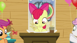 Size: 1920x1080 | Tagged: safe, artist:wissle, edit, edited screencap, screencap, character:apple bloom, character:scootaloo, character:sweetie belle, species:earth pony, species:pegasus, species:pony, species:unicorn, episode:bloom and gloom, g4, my little pony: friendship is magic, animated, chocolate, chocolate milk, clubhouse, crusaders clubhouse, cute, cutie mark crusaders, everything is ruined, female, filly, food, mare, milk, parody, pure unfiltered evil, scene parody, sound, sound at source, video at source, webm, youtube link