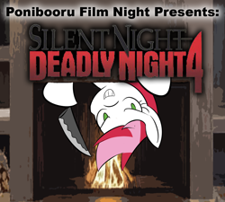 Size: 1000x900 | Tagged: safe, artist:daisyhead, oc, oc only, oc:flicker, knife, ponibooru film night, silent night deadly night 4, this will end in fire